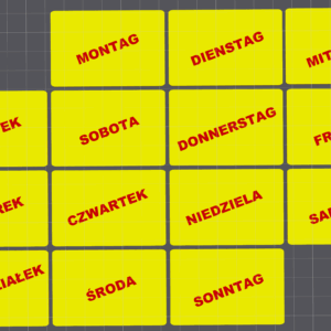 Dni tygodnia - niemiecki