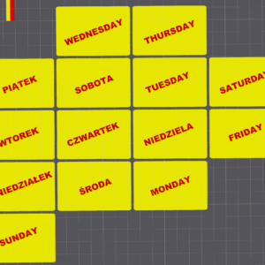 Dni tygodnia - angielski