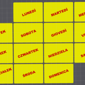 Dni tygodnia - włoski